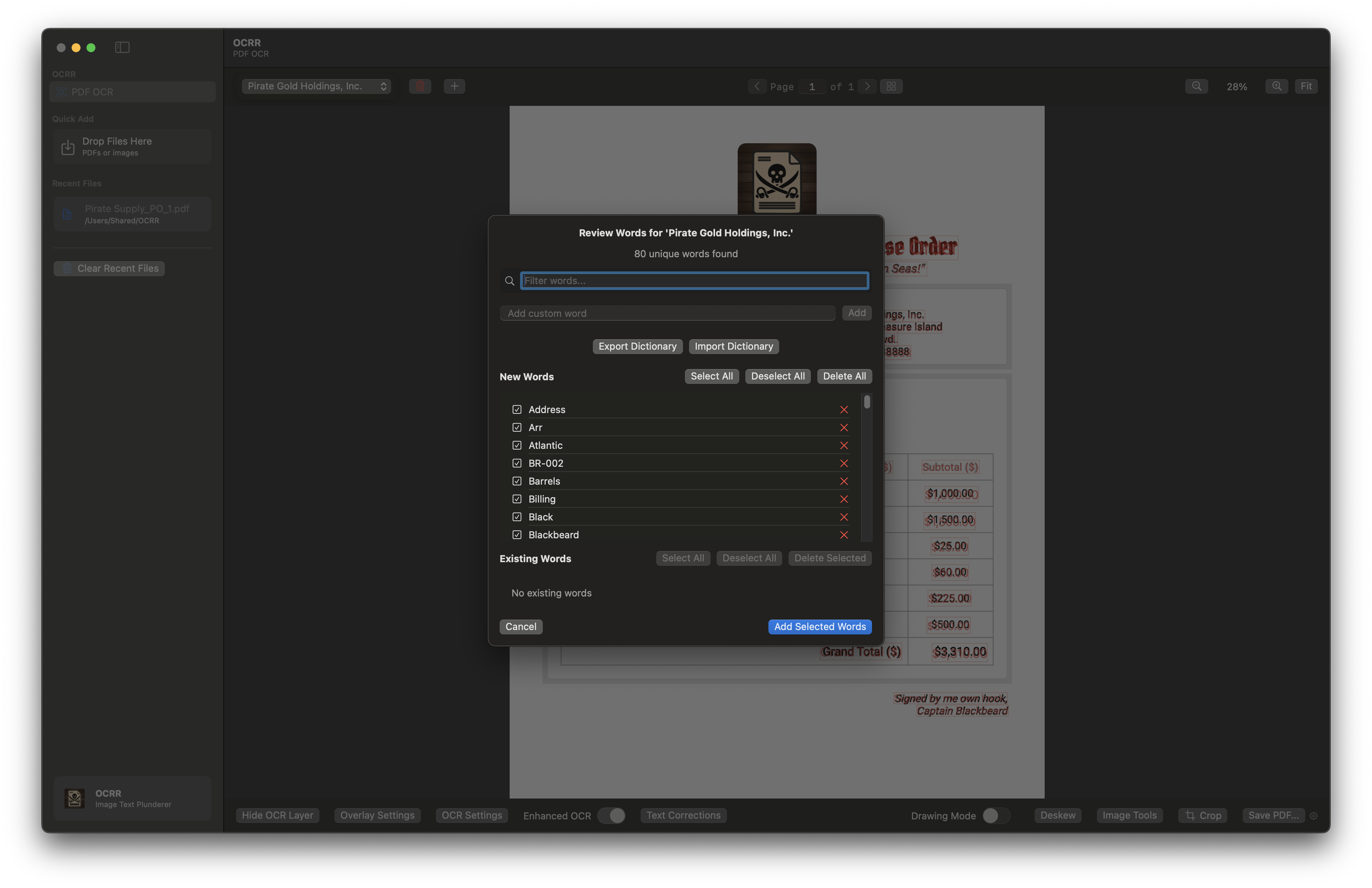 Word List Manager